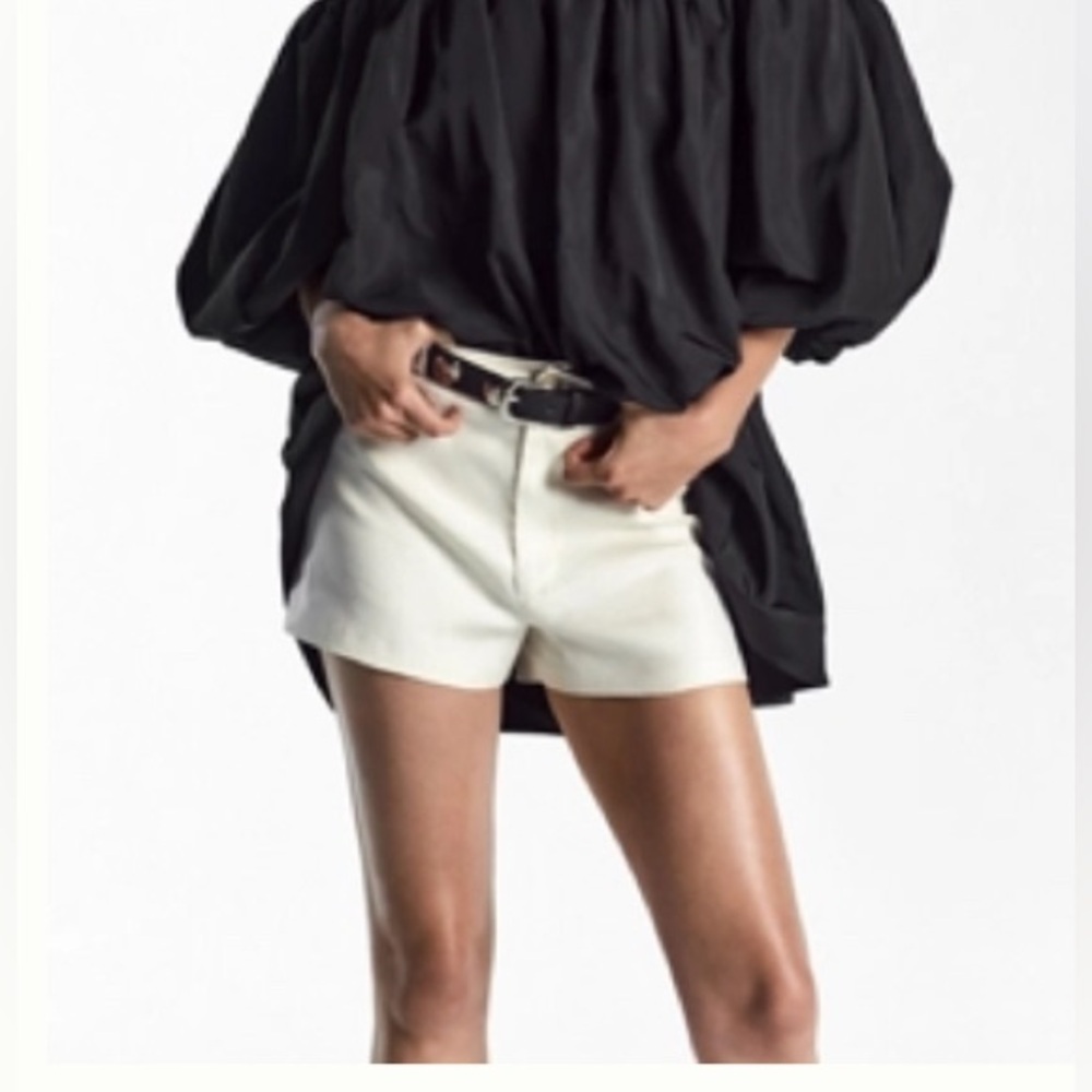 Maeve Black High Waist Oversized Shorts